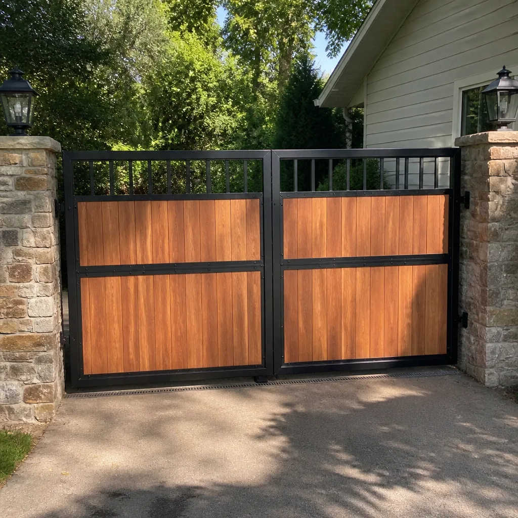 Wood & steel frame